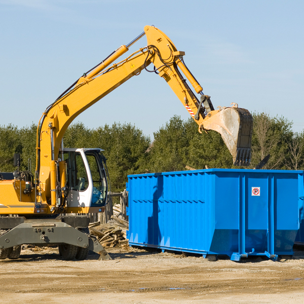 are there any restrictions on where a residential dumpster can be placed in De Pue Illinois